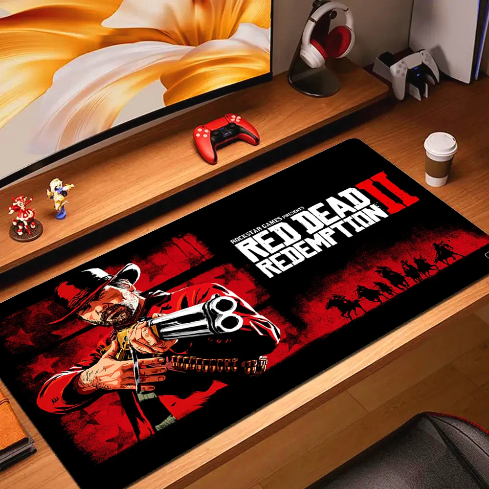 Game Lock Edge Non-slip Mouse Pad Anime Cute Mousepad Computer Accessories Red Dead Redemption 2 Game Keyboard Rubber Mice Pads