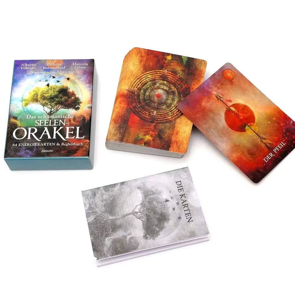    2025年ニュージャーマン版ダス・シャマニシュ・セーレン・オラクル・タロット・プロフェシー・ディバニオン・コミック・タロットカード・ファミリーパーティー・ボードゲーム