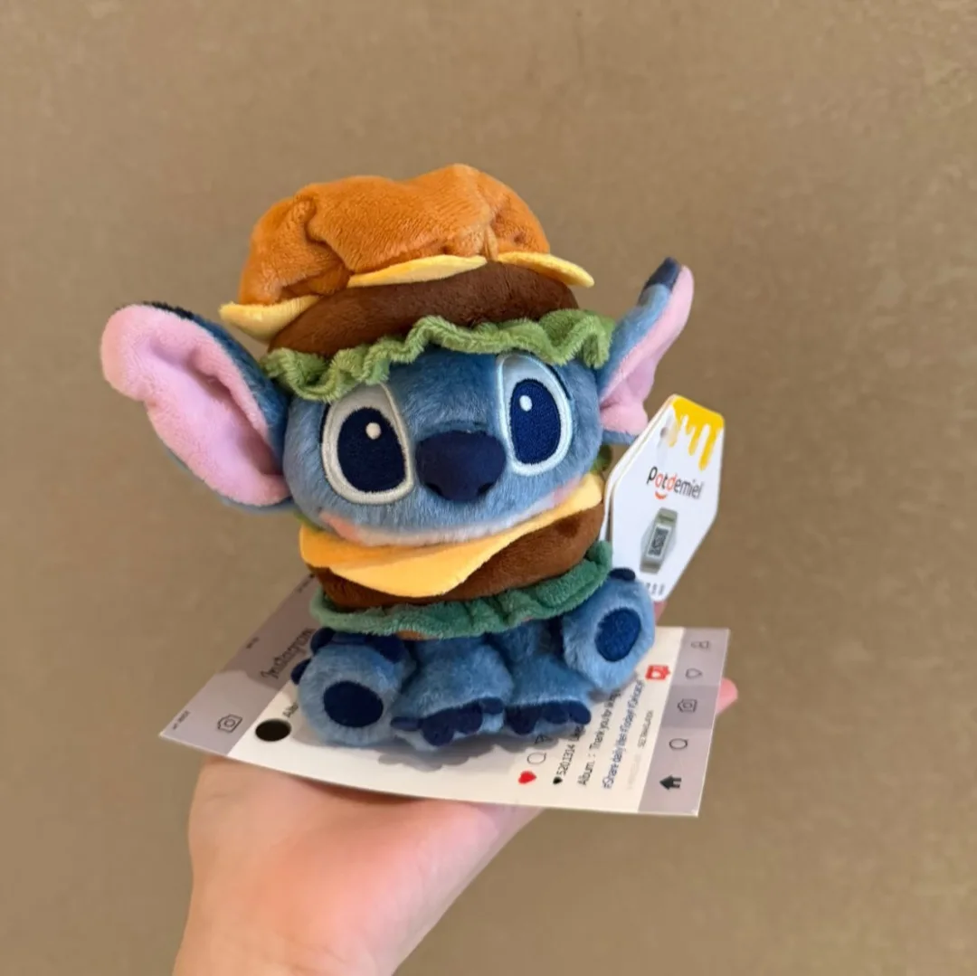 

Мультяшный стежок Гамбург, милая плюшевая кукла, брелок, кулон, стежка, кавайный плюшевый брелок, сумка, подвеска, праздничный подарок для девочек, плюшевые игрушки