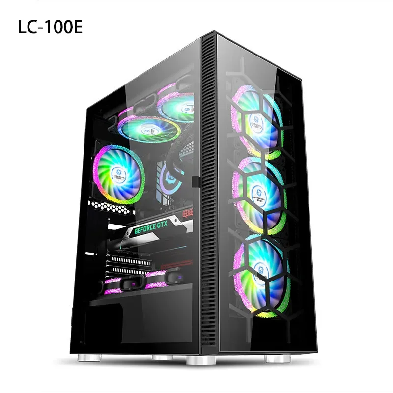 2023 ATX i9 12900k 4090 caja de torre completa para juegos de ordenador caja de pc caja de juegos de vidrio templado para computadora