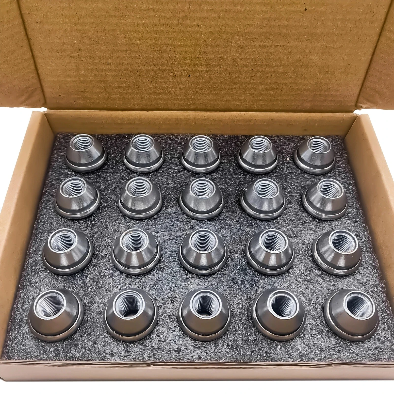 Image of 20-teiliges M12 x 1,5 Radmuttern-Set, kompatibel mit Ford B-Max, C-Max, Fiesta, Focus & Kuga Modellen, Auto-Radmuttern, Referenz ACPA1012DXA