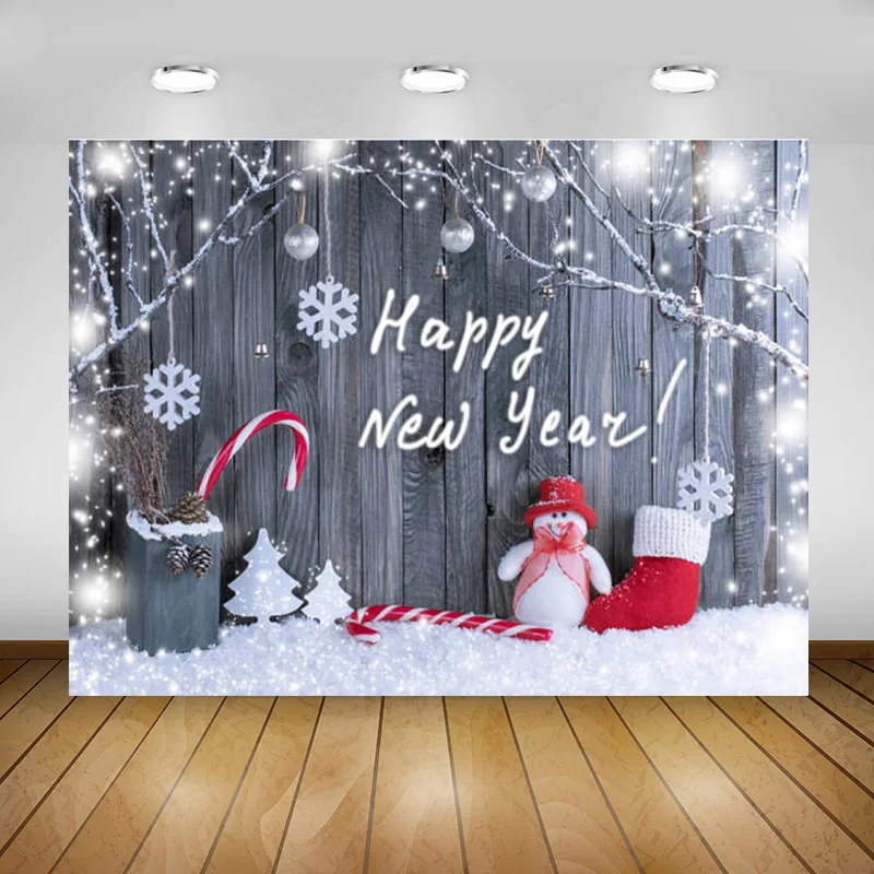 

SHUOZHIKE Christmas Photography Background Fireplace Christmas tree Backdrops For Photo Studio Props SD-04