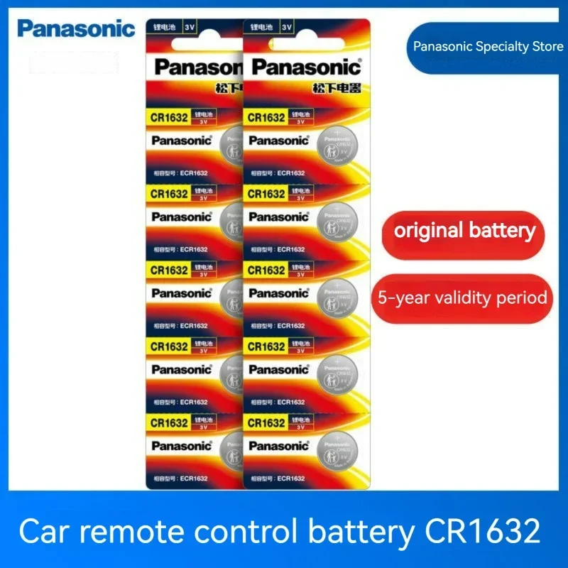 Panasonic 3V CR1632 CR1616 CR1620 Button Batteries Cell Coin Lithium Battery For Watch Electronic Toy Calculators