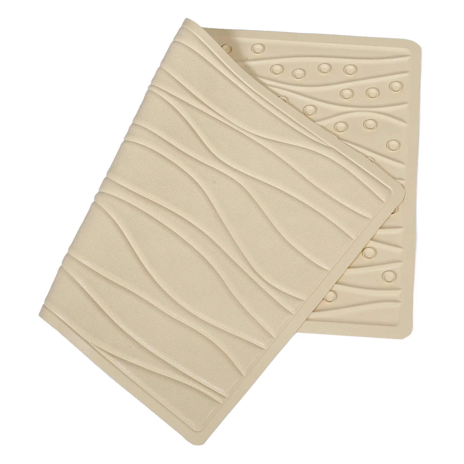 

Rubber Non-Slip Bath Mat Suction Cups Safe Comfortable Bathroom Accessory Shower Floor Mat Bathtub Non-Slip Protection