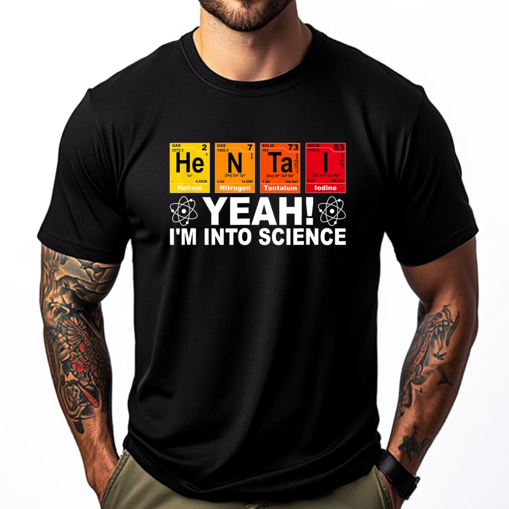 

Funny Science and Anime Loving Gift Hilarious Hentai Camisetas Men's T-Shirts Vintage