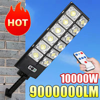 Super Bright Solar Outdoor Lights IPX65 Waterproof Wall Lamp with Motion Sensor Remote Control External Solar Power Street Lamp