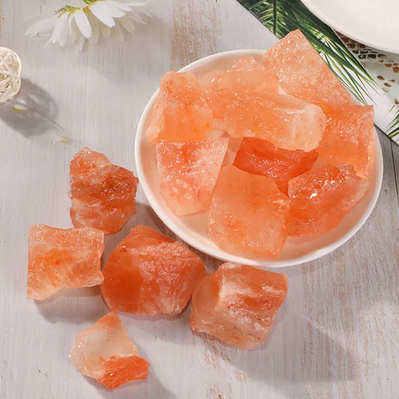 100g Naturstein Orange Salz Heils tein Natur felsen Kristall Probe für Wohnkultur