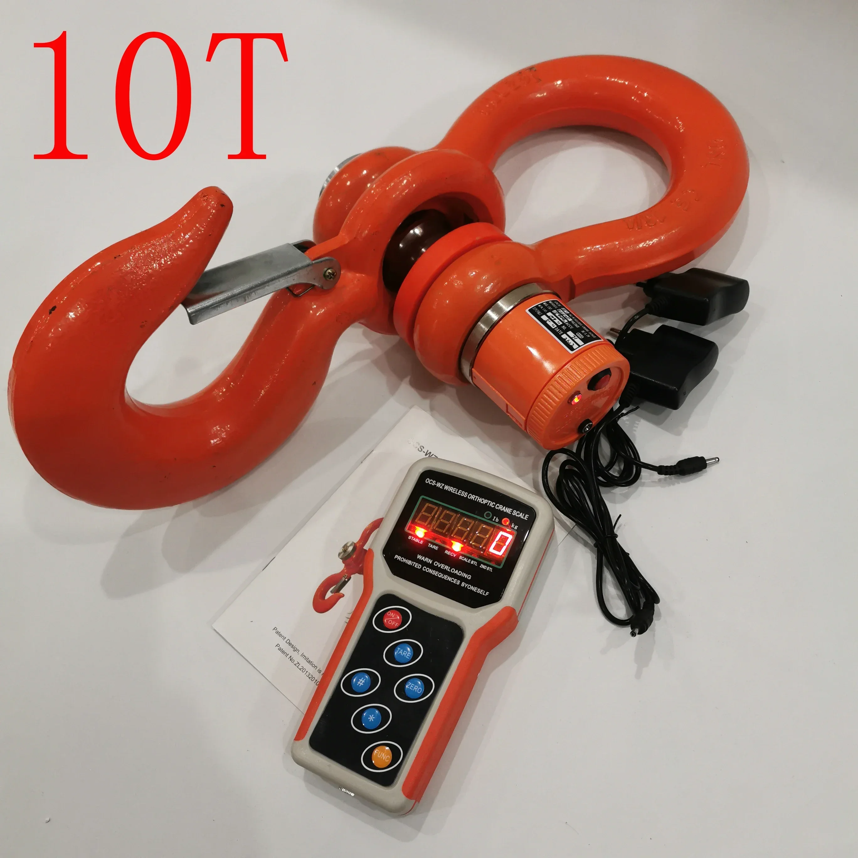 10T Digital Electronic Wireless Orthoptic Hanging Crane Scale 10000KG