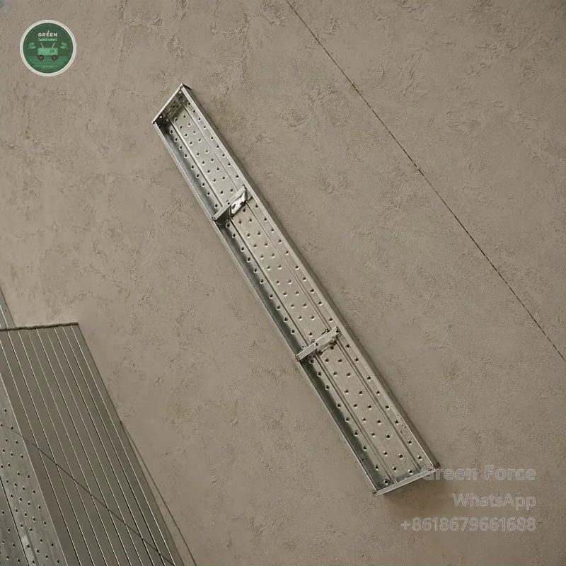 Wholesale Pre-Galvanized Ribbed Perforated Scaffold Board Without Hook For Structural Work Platforms