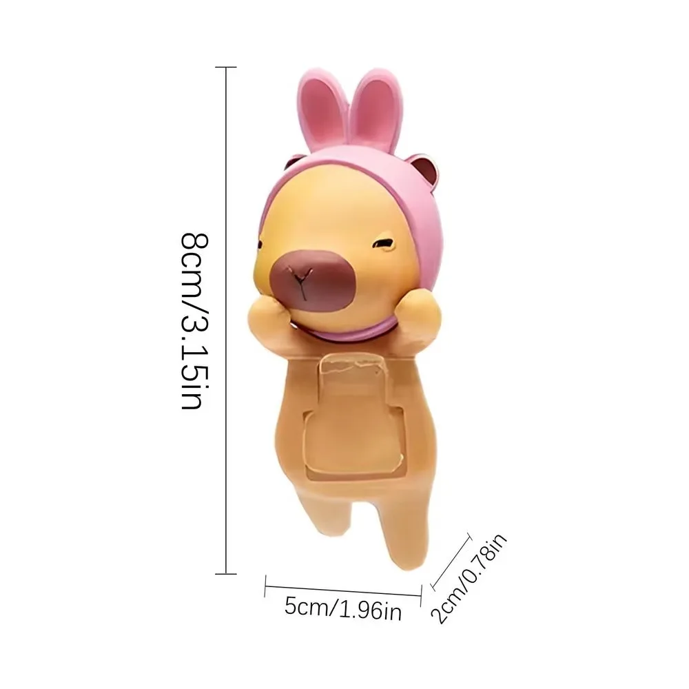 Simpatico cartone animato capibara scatola cieca Kawaii PVC cruscotto giocattoli bambole regalo piccolo animale figurine per auto console centrale telefono cellulare