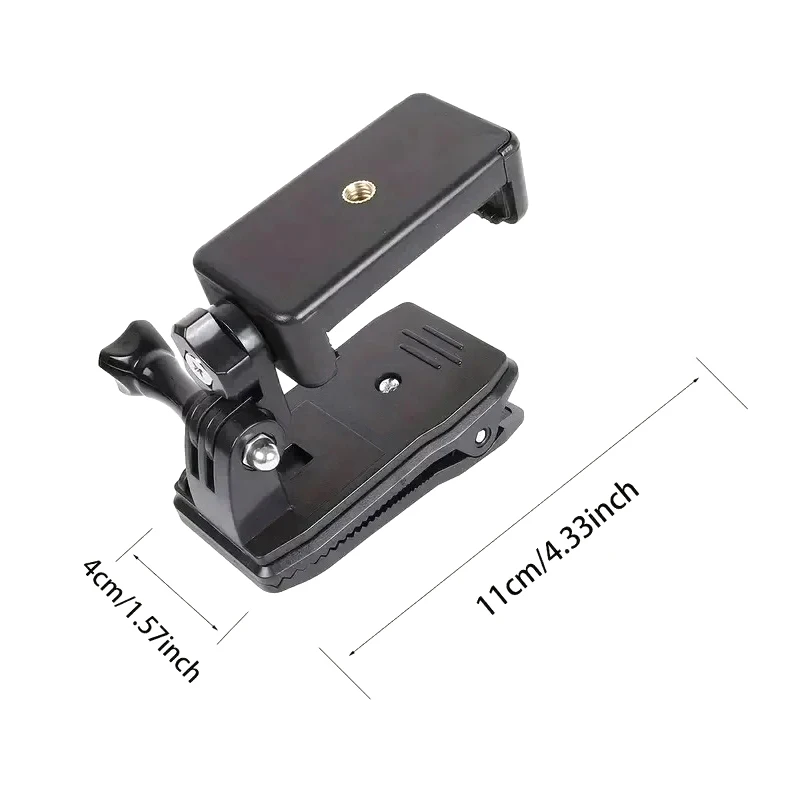 1Pcs Anti-Rutsch Rucksack Strap Clip Halterung Einstellbare Telefon Halter Outdoor Live Video Stand Clamp Halterung