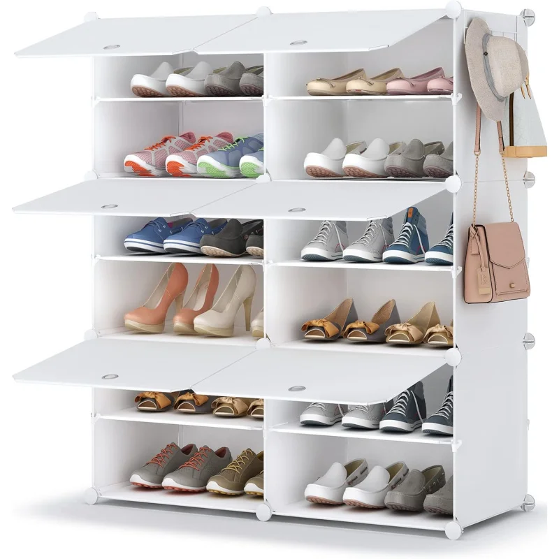 

Easy Assembly/Disassembly Shoe Rack - Space-Saving Storage Organizer for Living Room & Bedroom, Sturdy Multi-Layer Shoe Stand