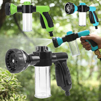 8 Pattern Garden Water Gun Hose Nozzle Mutifunctional Household Car Washing Yard Water Sprayer Pipe Tube Nozzle Sprinkle Tools