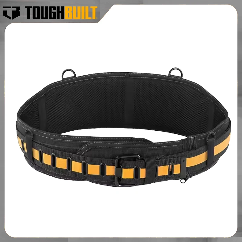 TOUGHBUILT TB-CT-40P Pro Padded Belt Rugged Steel Buckle Back Support Waist Thickened Wear resistance Protection Belt Tools
