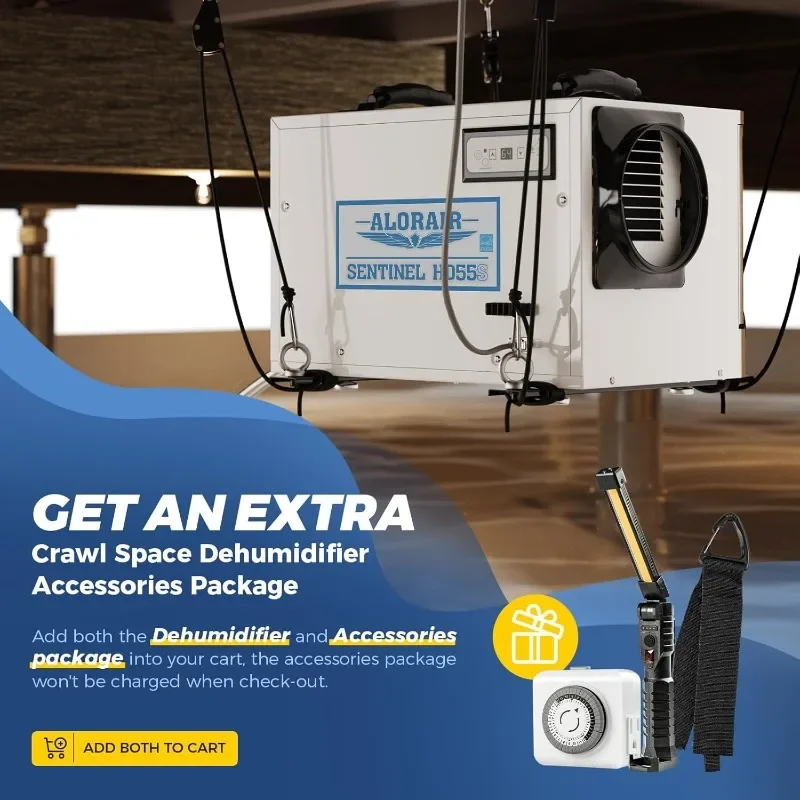 Осушители для ползания ALORAIR, удаление влаги 120PPD, сертифицированные энергозвездками осушители для ползания, коммерческий осушитель