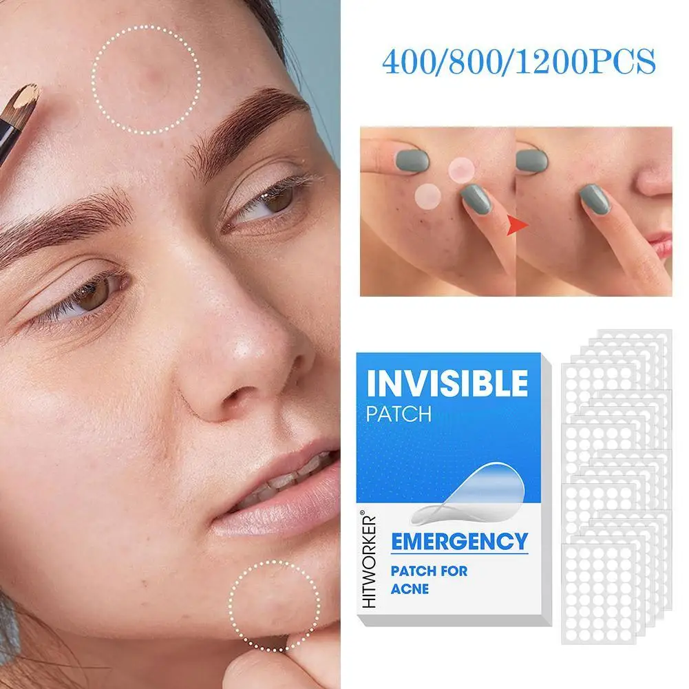Invisible Hydrocolloid Acne Patches Covering Zits Blemishes With Salicylic Acid & Tea Tree Oil Pimple Stickers 400/800/1200PCS