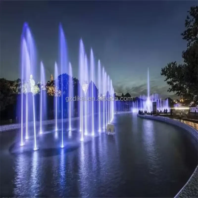 for LED Water Dancing Fountain Outdoor Floating Musical Garden Decor Light Show Pool Party Wedding Event Decoration Equipment