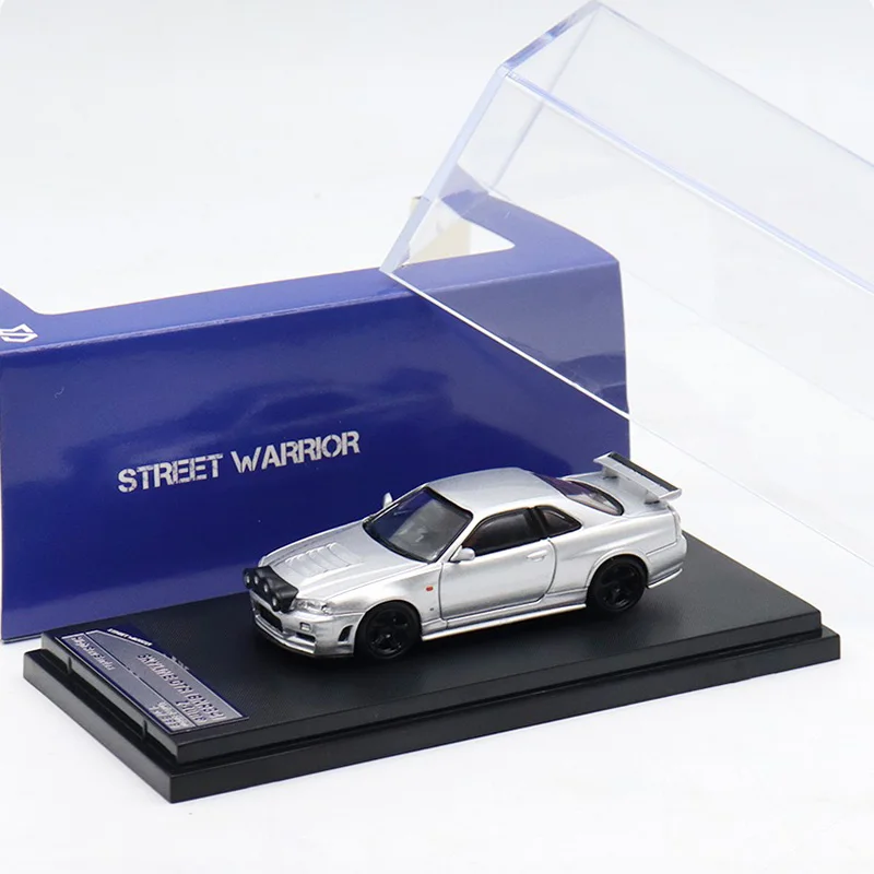 

SW Diecast 1:64 Scale Nissan GTR-R34 Skyline Alloy Car Model Cllection Souvenir Display Ornaments Vehicle Toy