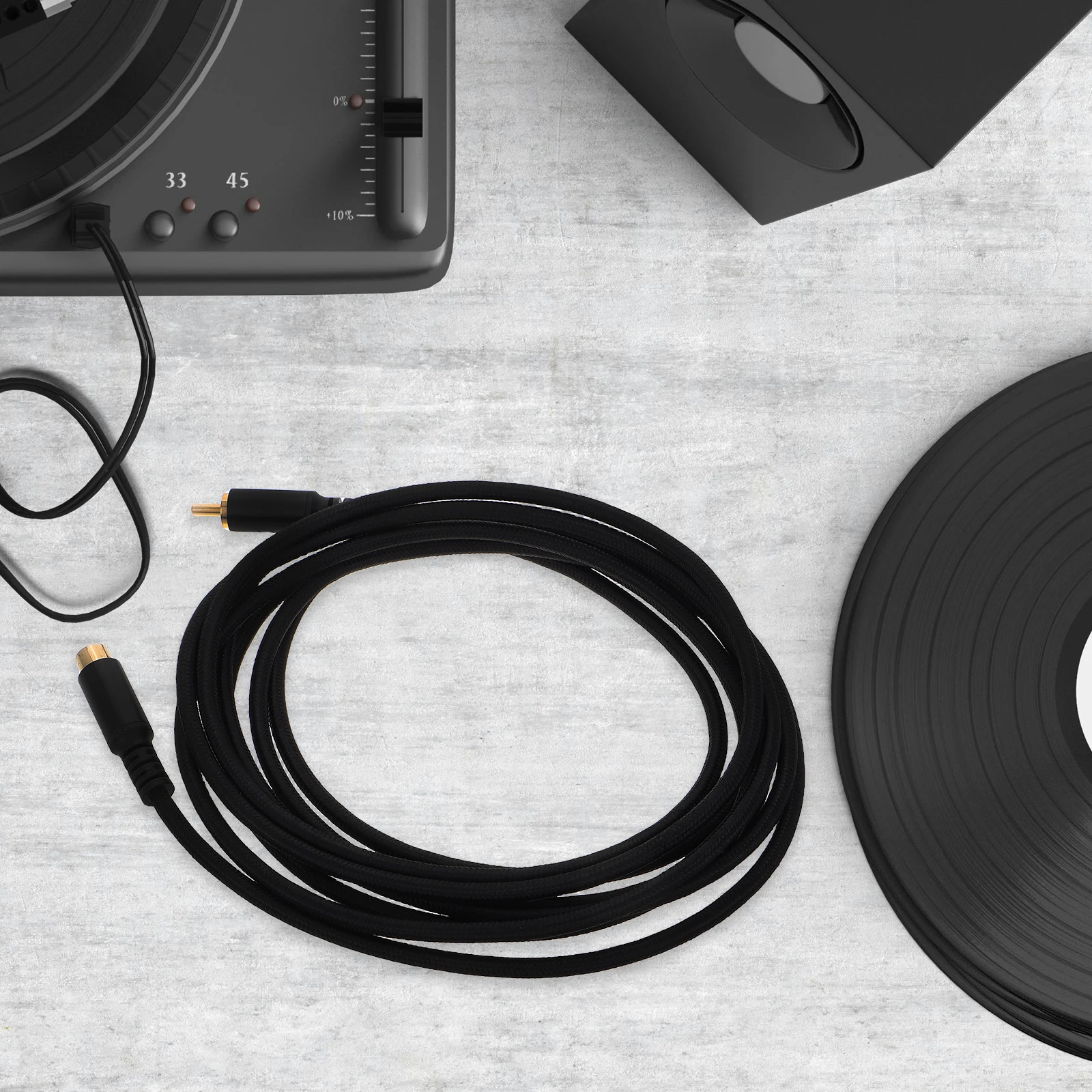 

Premium Aluminum Alloy Audio Cable Gold-Plated Male To Female Extension Dual Shielding Clear Sound Compatible Speakers Tvs