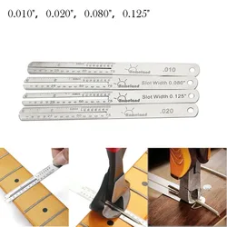 Guitar Fretboard Protector Fret Puller Stainless Steel Nut Luthier Repair Tools Replacement 0.010/0.020/0.080/0.125 Inch