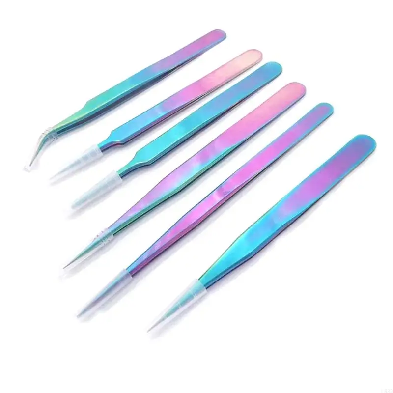 L8rd Uitstekende sluiting Lash wimperverlenging Tweezer roestvrijstalen volume piezer precisie voor wimpergransplantatie