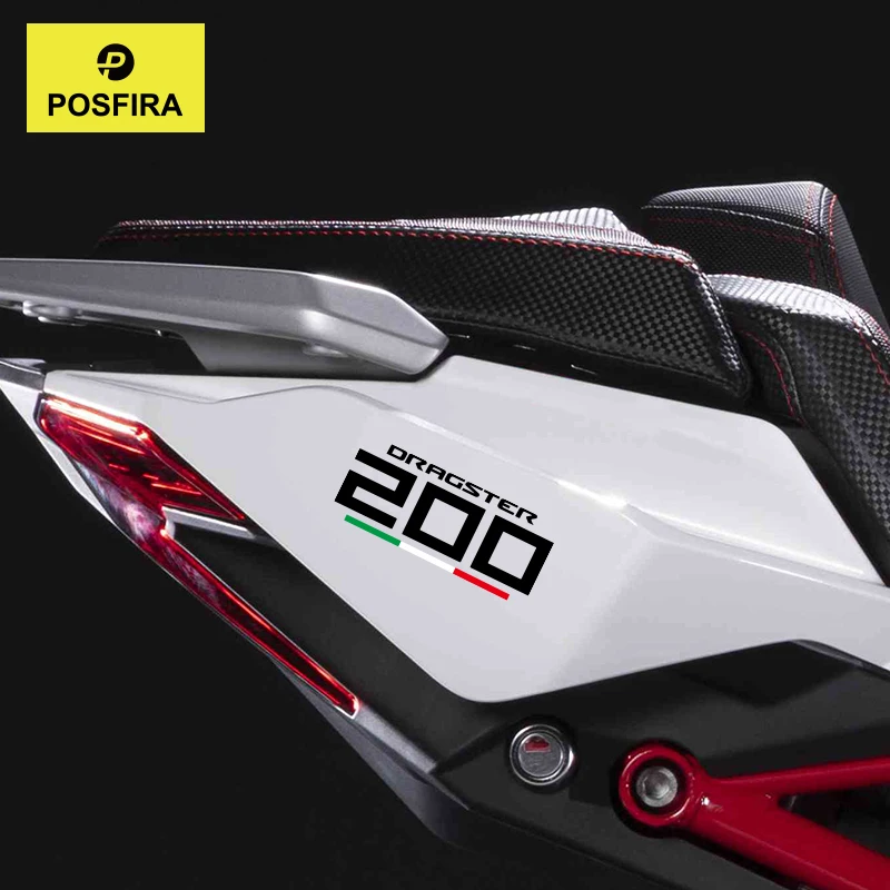 

Наклейки на заднюю панель сиденья мотоцикла POSFIRA, виниловые наклейки для Italjet Dragster 200 2022 2023 2024, аксессуары для украшения мотоцикла