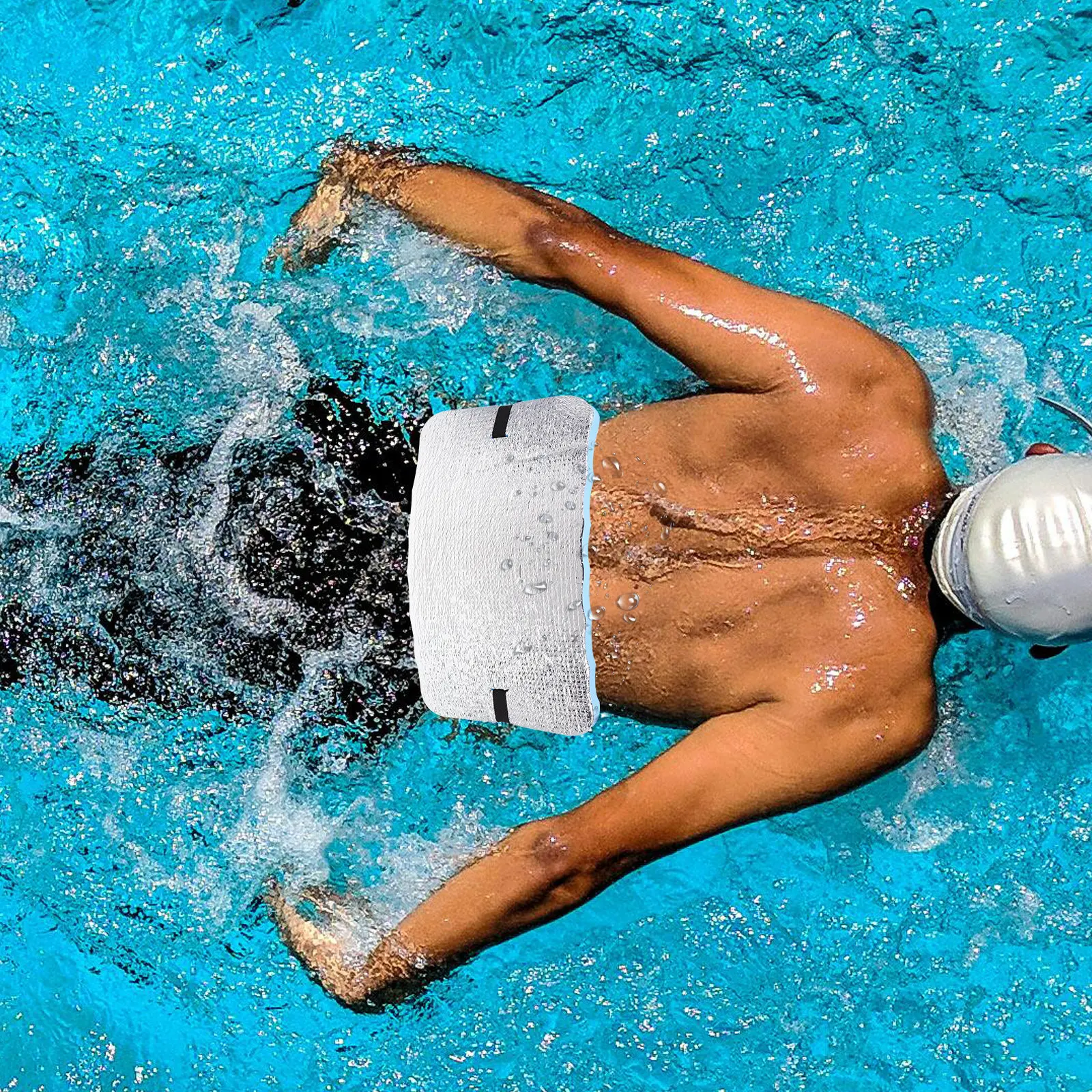 Cinturón de Natación Ajustable, Cinturón Flotante para Adultos, Ejercicio en Piscina, Entrenamiento de Natación, Flotador de Espalda