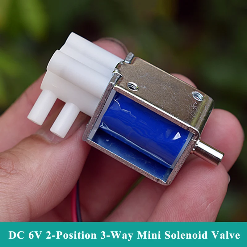 

JQF2025 DC 6V 2-Position 3-Way N/O N/C Small Mini Electric Solenoid Valve Air Flow Control Valve DIY Sphygmomanometer Massager