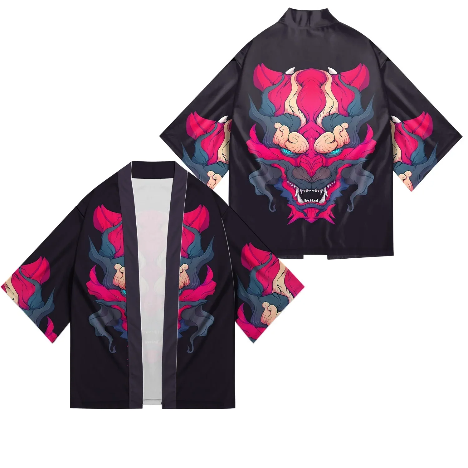 2024new StyleJapanese Kimono Cardigan Shirt Men's AndWomen 's Cosplay Kimono Jacket Traditional Trendy Japanese Clothing