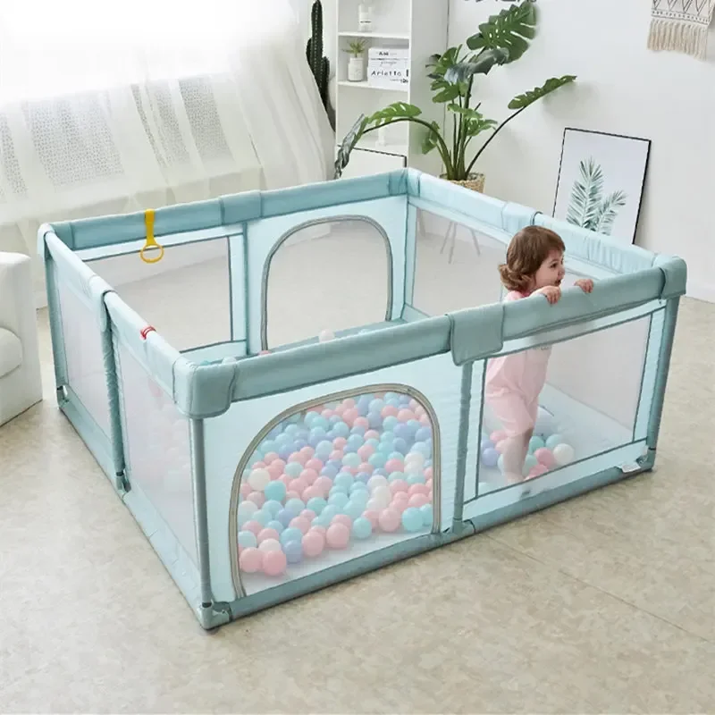 Barrière de sécurité pliable pour enfants, parc pour bébé, clôture de jeu intérieure, clôture de protection pour nouveau-né, piscine à balles, F05