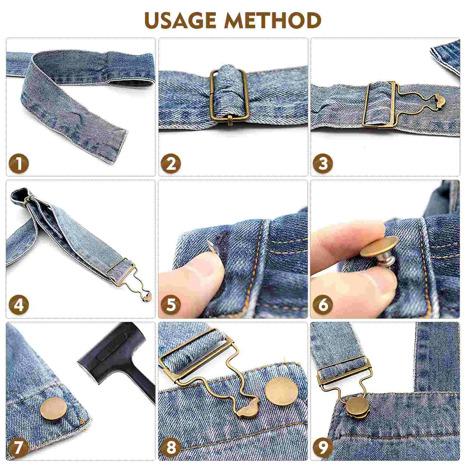 Cargo Pants Metal Gourd Buckle Overall Buckles Replacement Slider DIY Backpack Accessories Fasteners Child