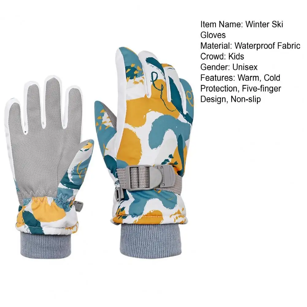 Guantes gruesos térmicos de invierno para hombres, mujeres, adultos y niños, guantes cálidos para esquiar, ciclismo y nieve, manopla Polar a prueba