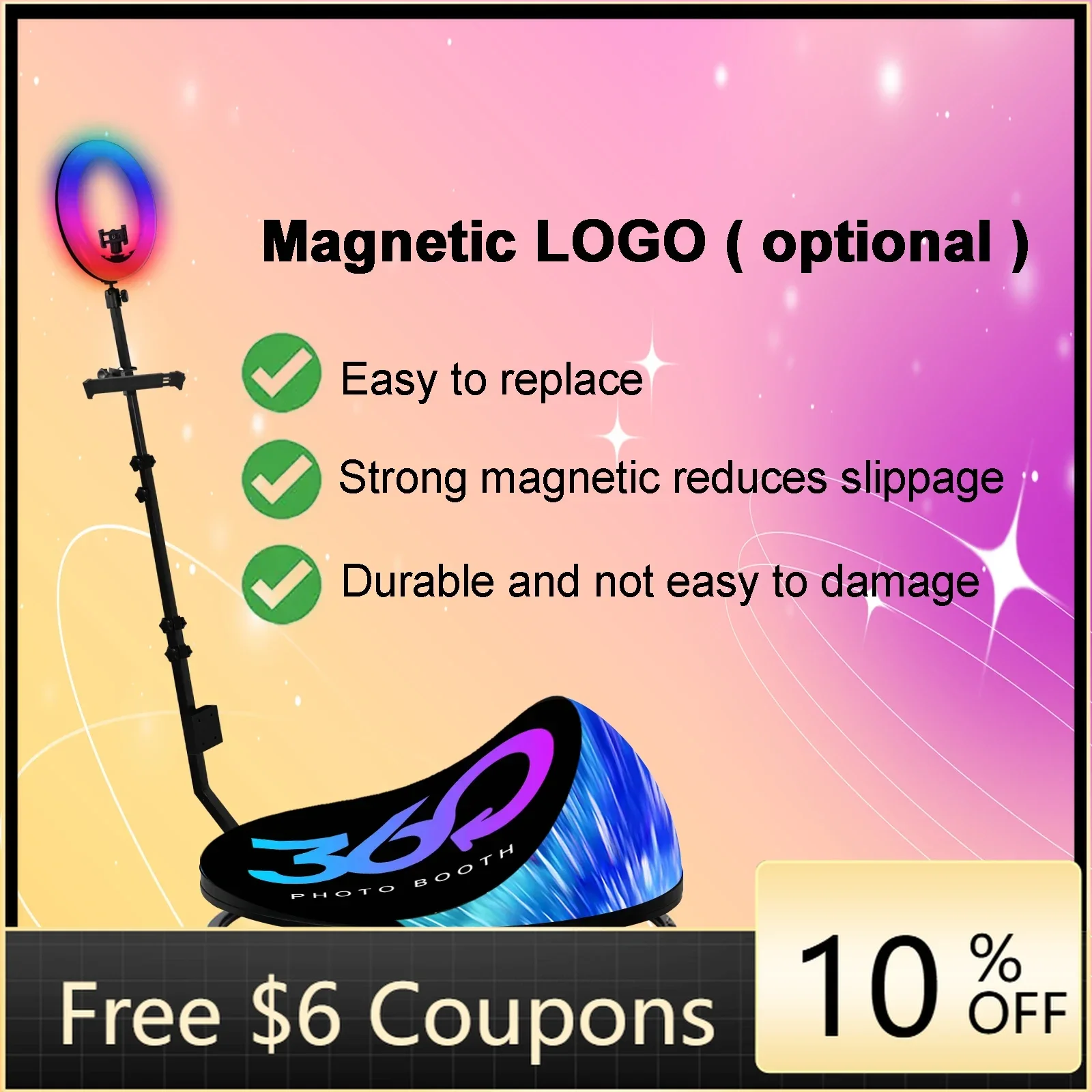 

DZ WJW CJM Усовершенствованные индивидуальные продукты Платформа-спиннер для селфи 360° Поставка для вечеринок Торговый автомат для фотобудки Автоматическое вращение