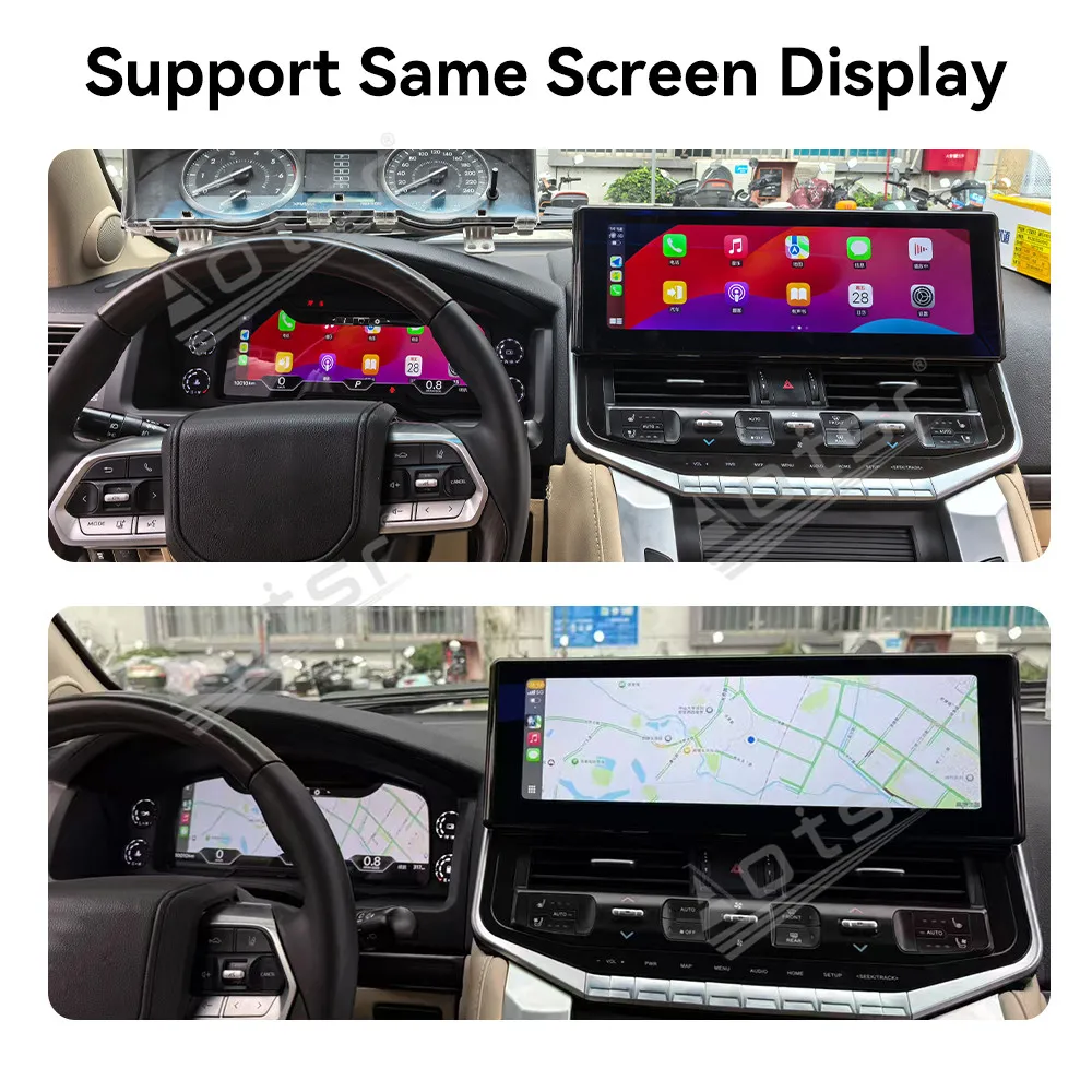 

Для Toyota Land Cruiser LC200 2008-2015 Многофункциональный ЖК-цифровой приборной панели, кабинет, виртуальный приборный датчик, обновленный аксессуар