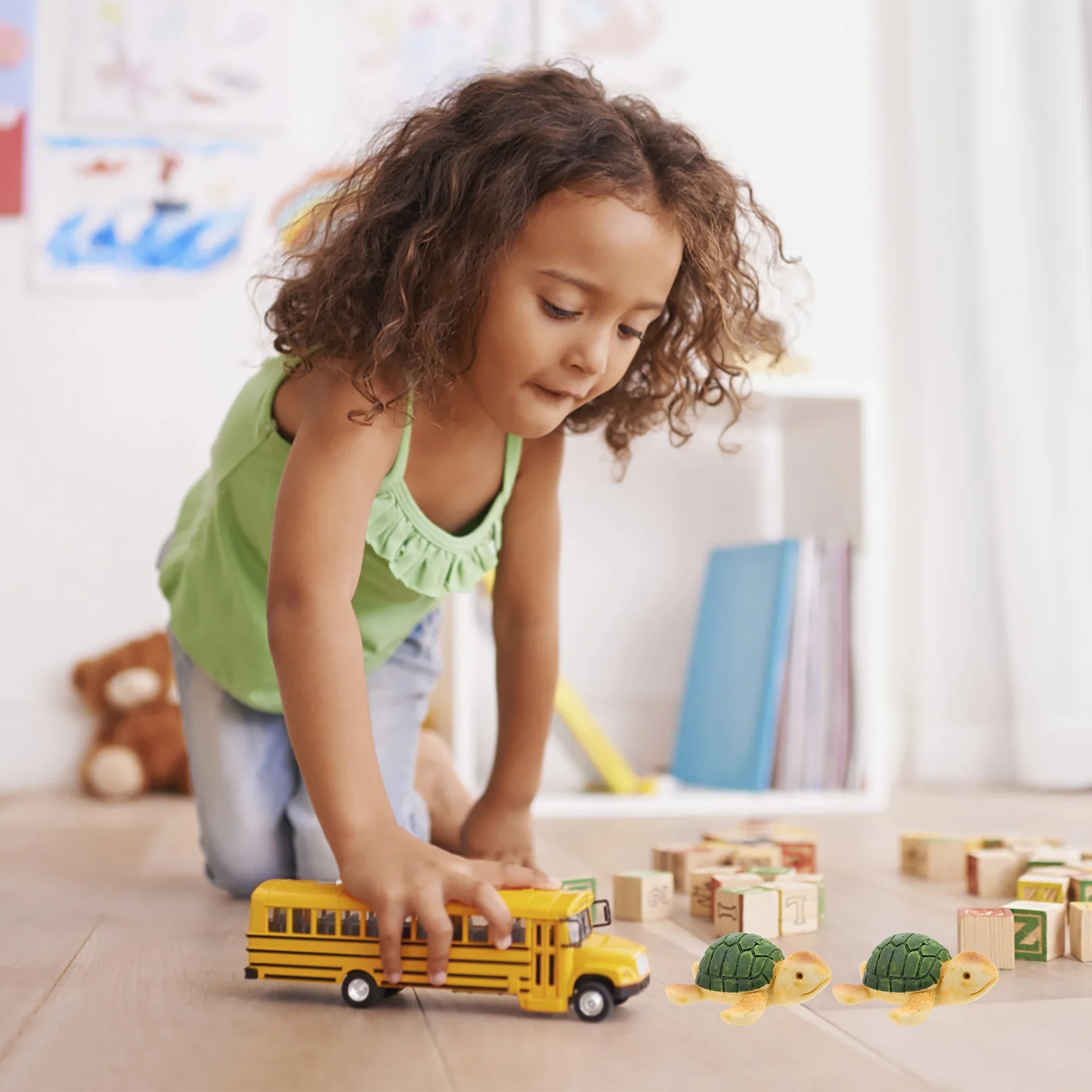 

5Pcs Resin Sea Turtle Decorations Realistic Simulation Garden Flower Pot Micro Landscape Ornaments Resin Sea Turtle