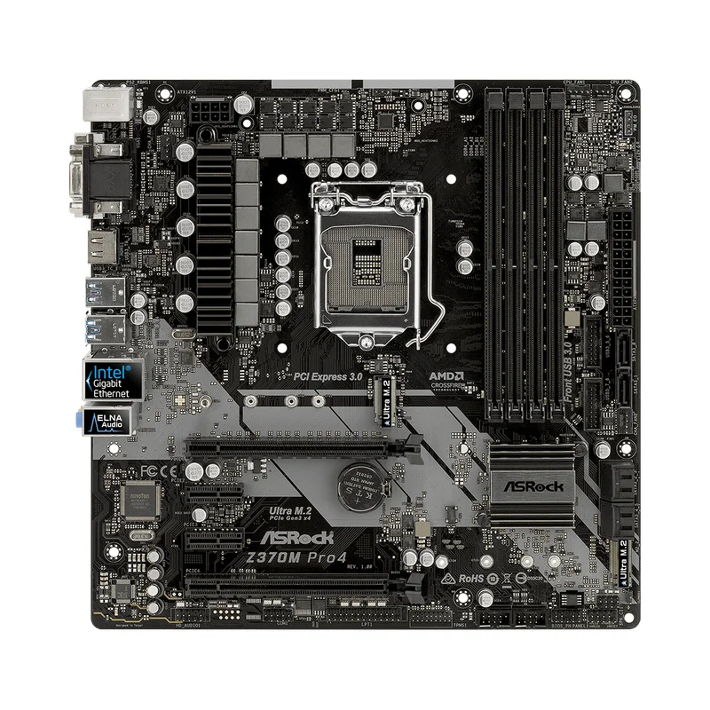 

Для ASRock Z370M Pro4 LGA1151 HDMI DVI-D D-Sub 64 ГБ 8-го поколения тест материнской платы ОК