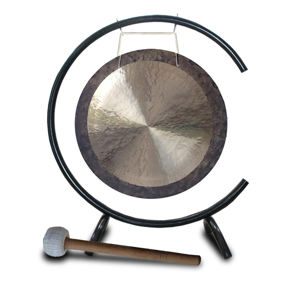 Arborea 20\'\'/ 50CM Wind Gong with C-type Gong Stand Chinese Feng Gong Best Gifts for Sound Therapy and Meditation