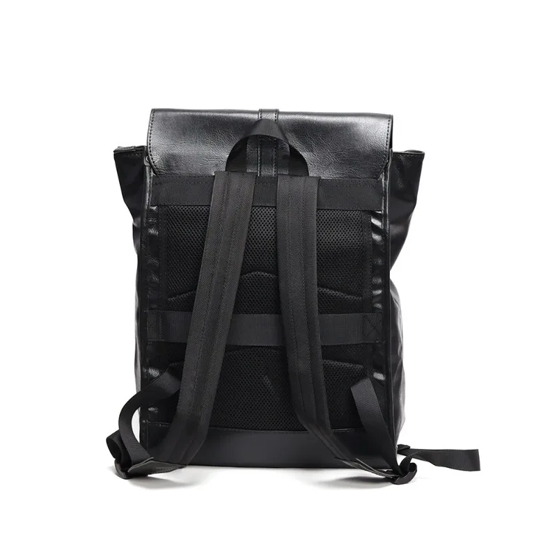 New Fashion Backpack Men Women Luxury Soft Pu Leather Backpacks Men Large Capacity 13 inch Laptop Bag Schoolbag Hasp Backbags