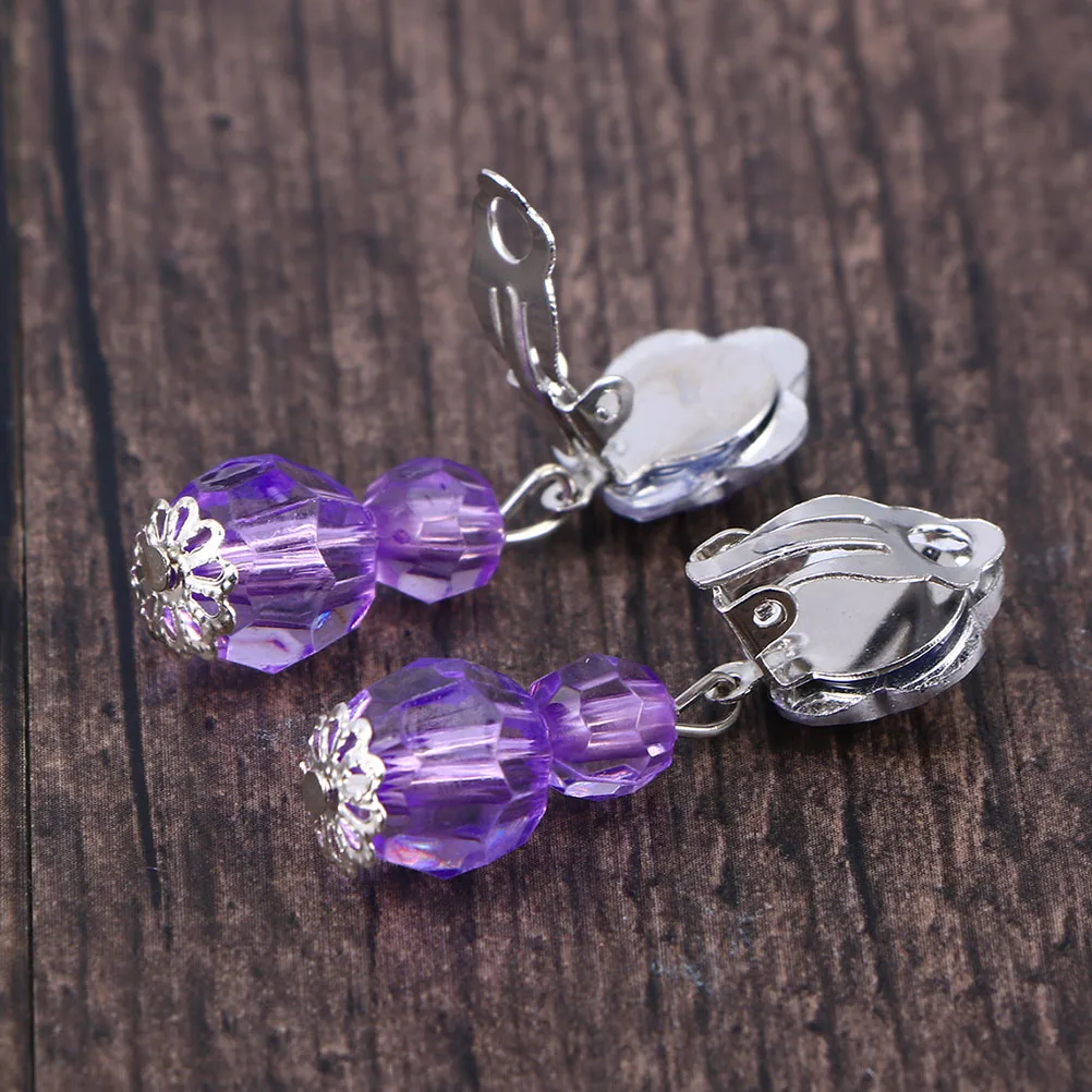 

8Pairs Girls Clip on Earrings Colorful Designs Bright Colors Perfect Gift for Daughters Granddaughters Child Earring Clip