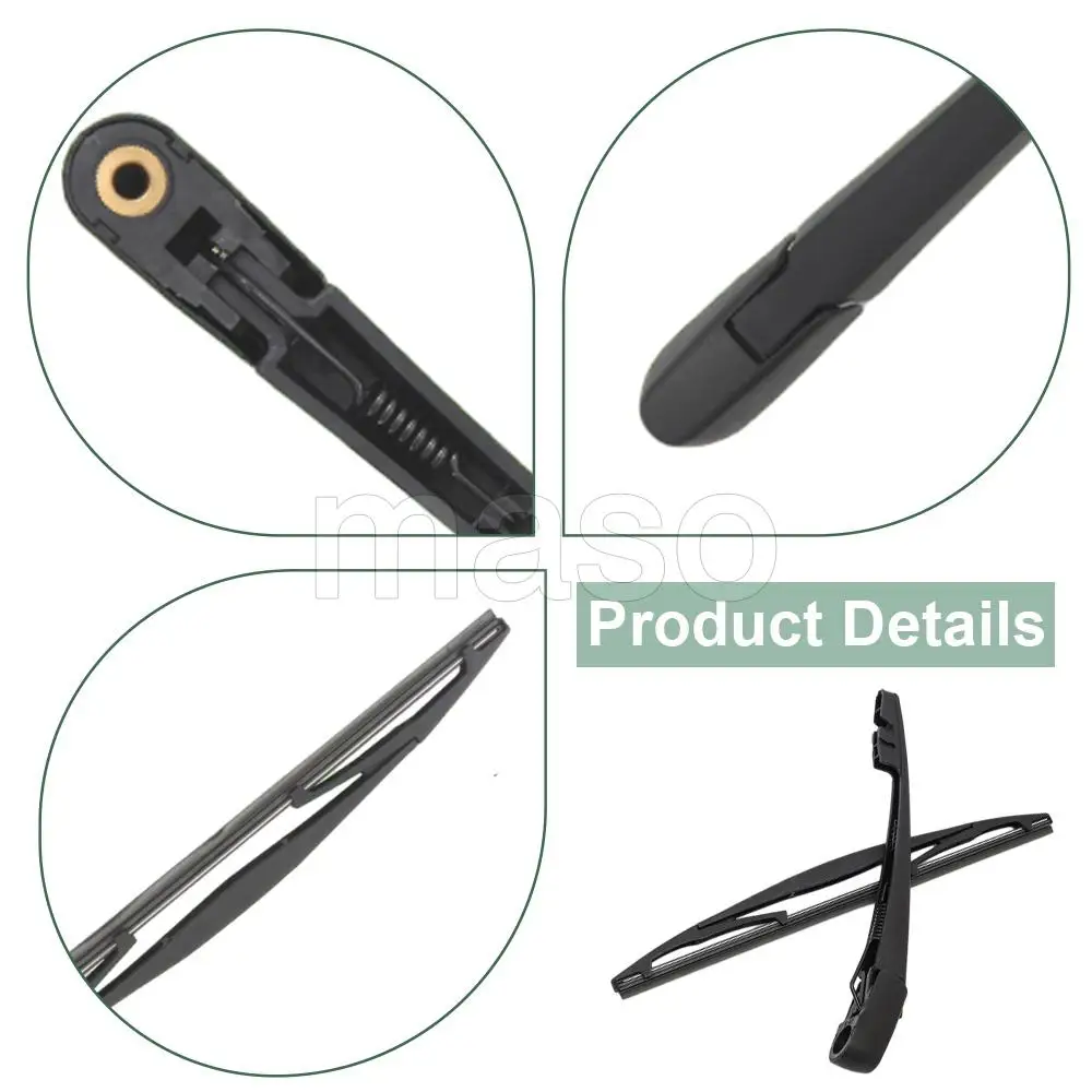 Rear Windshield Wiper Arm Blades Assembly 76730S3N003 76720SCVA01 For Honda Element 2003 2004 2005 2006 2007 2008 2009 2010 2011