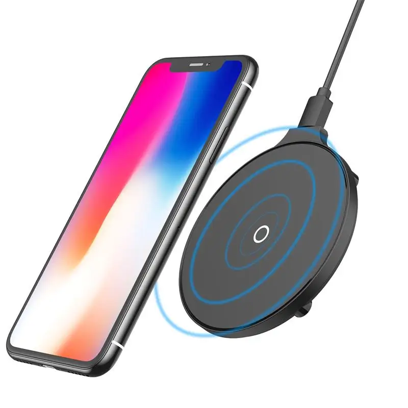 5W Wireless Charger For Samsung Iphone & All Android Phone Ultra-Thin Wireless Fast Charging Transmitter Base