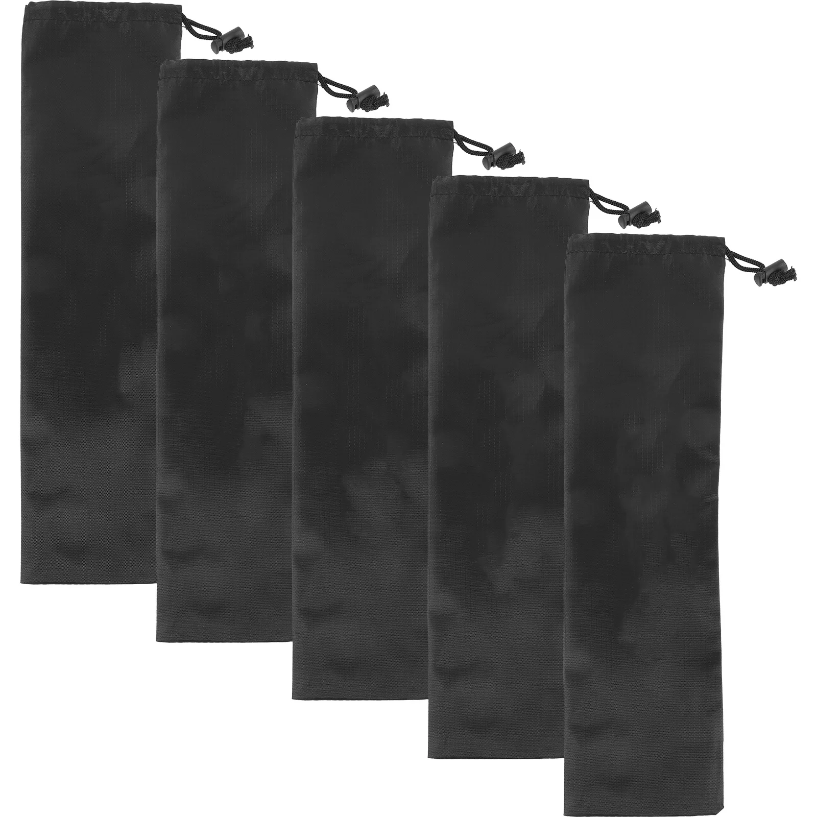 

5pcs Fishing Rod Tent Rods Storage Bag Wear-Resistant Durable Outdoor Pouch For Canopy Poles Camera Brackets Portable Tent Pole