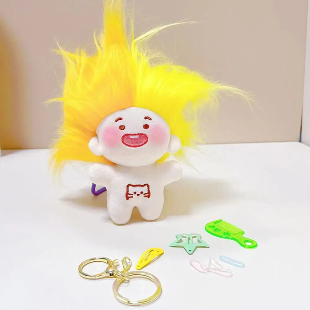 No Clothes Missing Teeth Cotton Doll Missing Teeth Key Chain Style Toothless Doll Key Chain Short PP Cotton Funny Toothless Doll