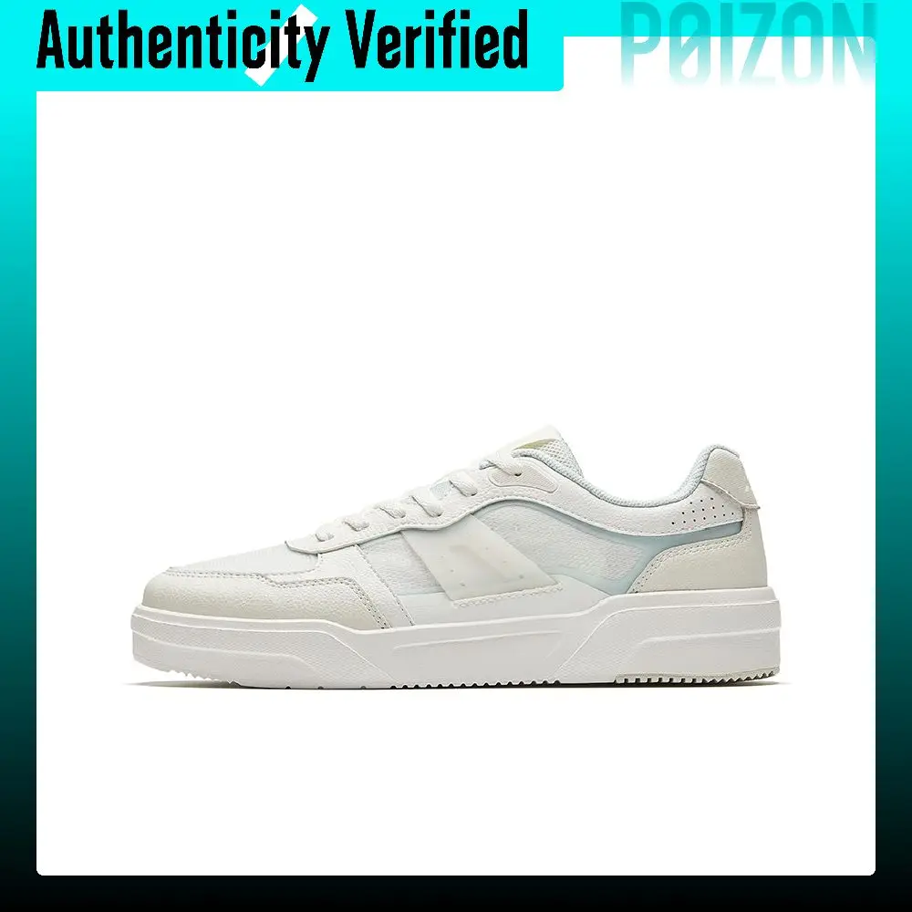 Anta Caramel Textile, Synthetic Leather Low top Skateboard Shoes Women's White Yellow Green 122628024-2//