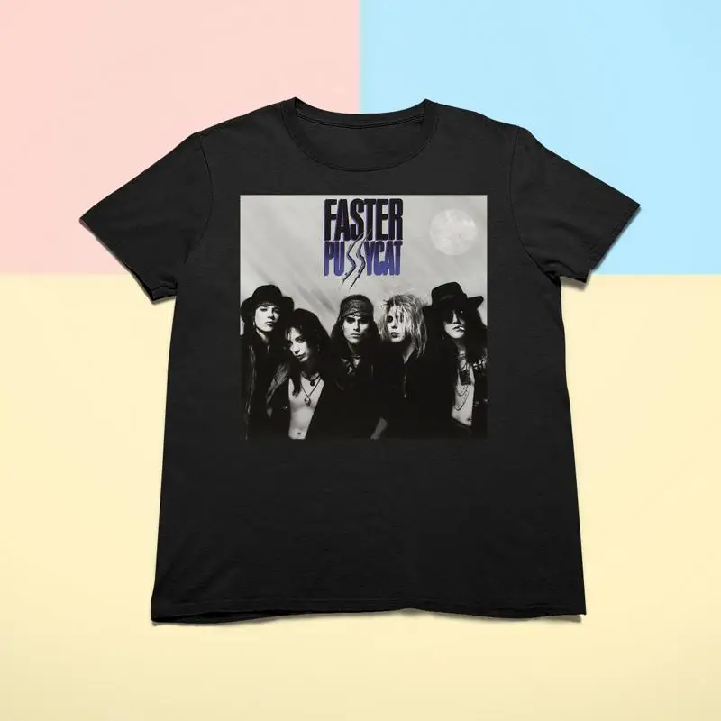Faster Pussycat Band Black Men T Shirt All Sizes S to 5XL 1U382