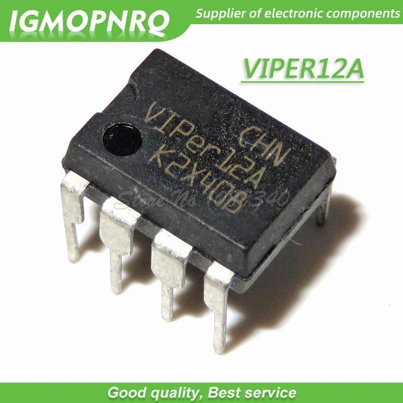 10pcs/lot VIPER12A VIPER12 DIP-8 AC/DC Converters Low OFF-Line S Primary new original In Stock