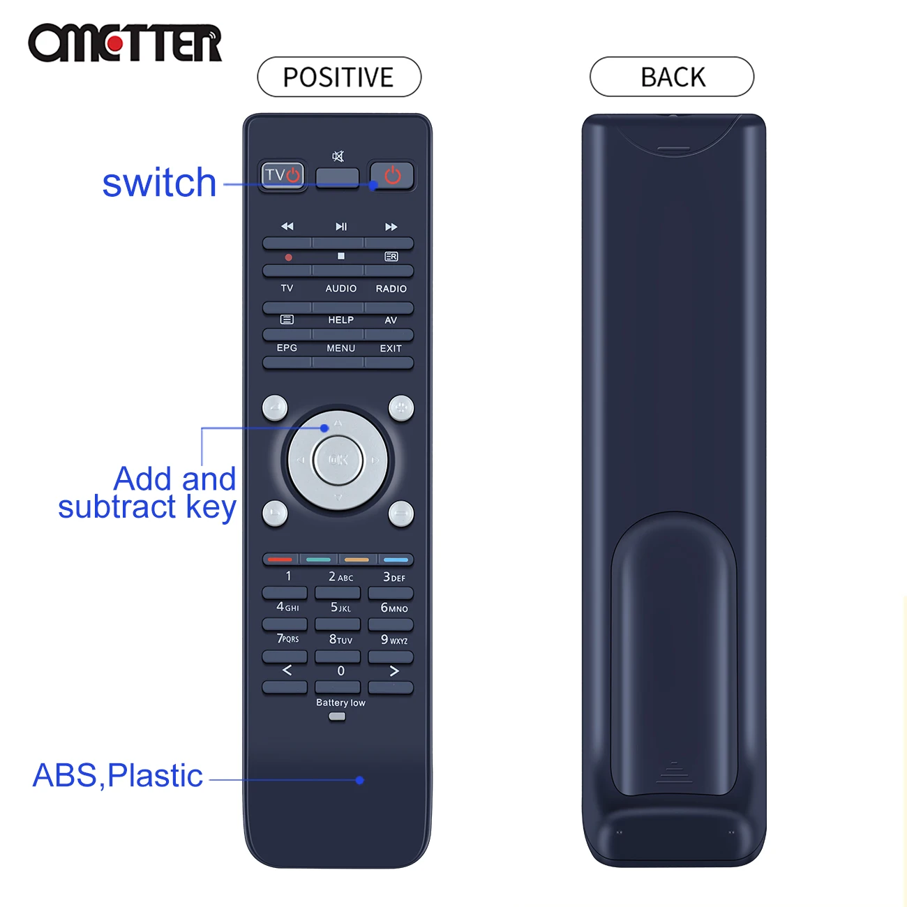 VU+ Remote Control for VU Duo2 / VU+ Duo 2 / VU+ Duo / VU + Uno 4k / Solo 2 STB Ultimo 4K Zero TV Box with TV Universal Function