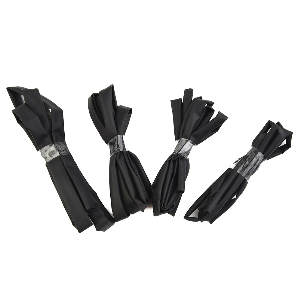 Heat Shrink Tubing Kit 4 Sizes 1 Meter Lengths 3mm 4mm 5mm 6mm Flame Retardant for HVAC Control Wiring and Panel Work