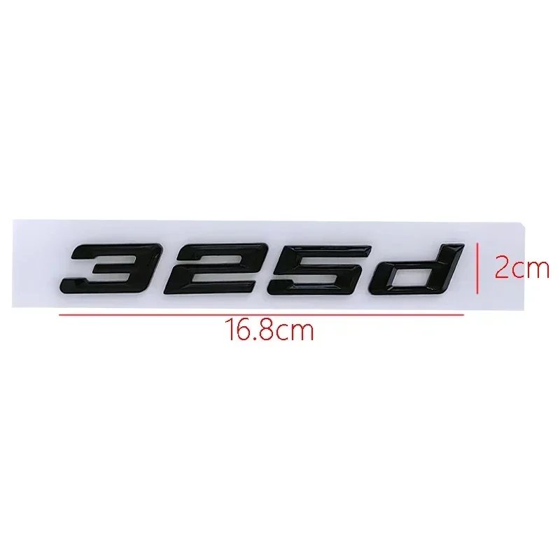 ABS Black Car Rear Trunk 3D Letters Stickers For BMW 316d 318d 320d 323d 325d 328d 330d 335d E90 E46 F30 Emblem Logo Accessories