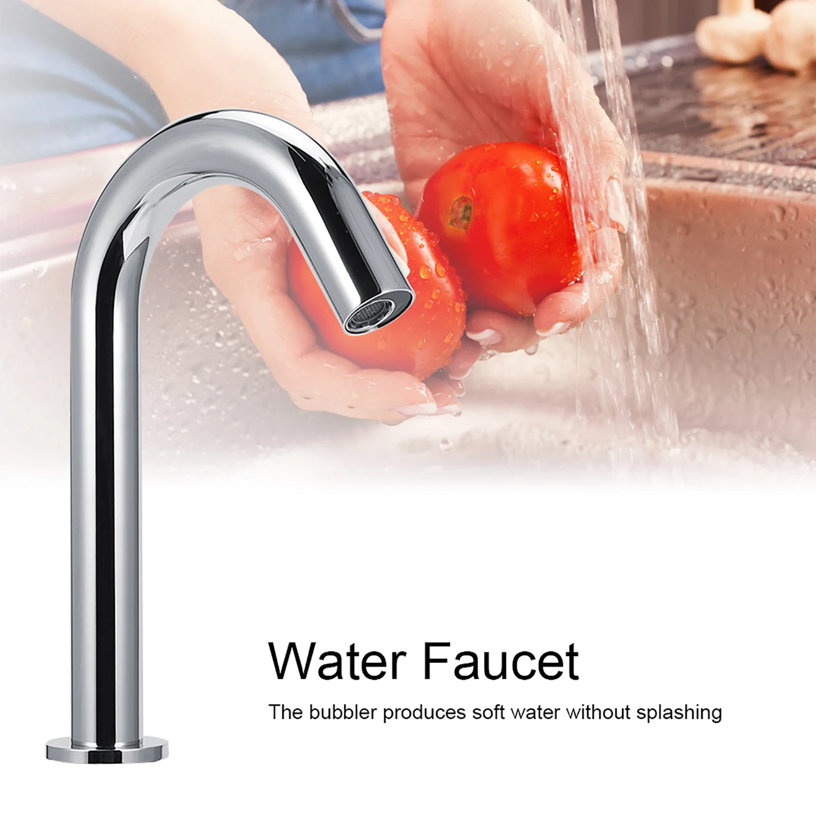 

G1/2in Automatic Infrared Induction Sensor Faucet Hot and Cold Water Tap for Home 23cm Height Infrared Faucet
